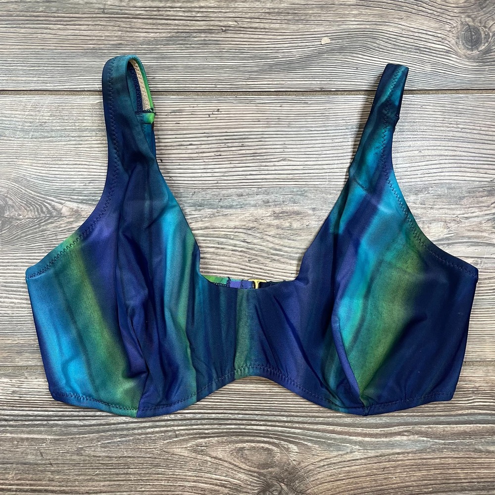 Victoria's Secret Blue Green Ombre Underwire Bikini Top